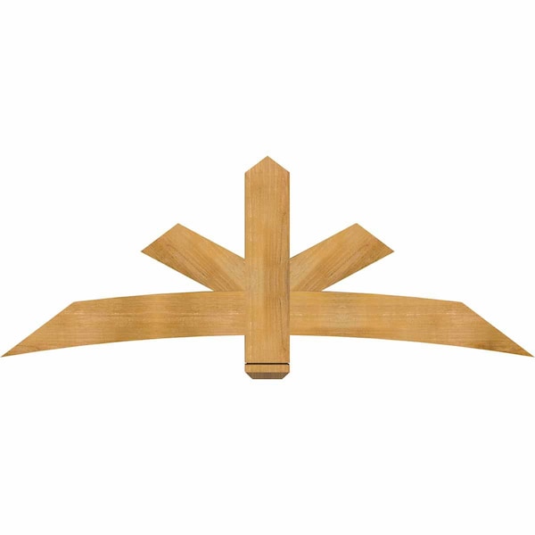 Ekena Millwork Alberta Rough Sawn Timber Gable Bracket, Western Red Cedar, 72"W x 27"H x 4"D x 6"F, 9/12 Pitch GBW072X27X0406ALB00RWR - main